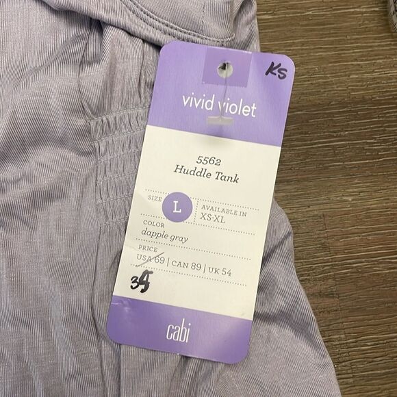 Cabi Huddle Tank | vivid violet | size L | NWT - Picture 7 of 10